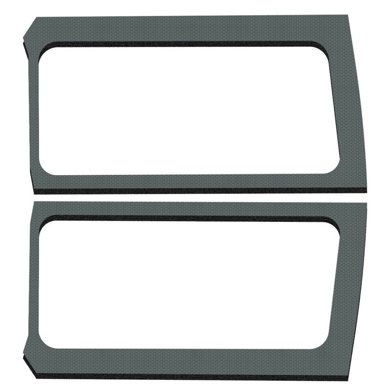 Jeep Wrangler JL Side Window Trim Kit - Rear - DEI - Gray - `18-`23