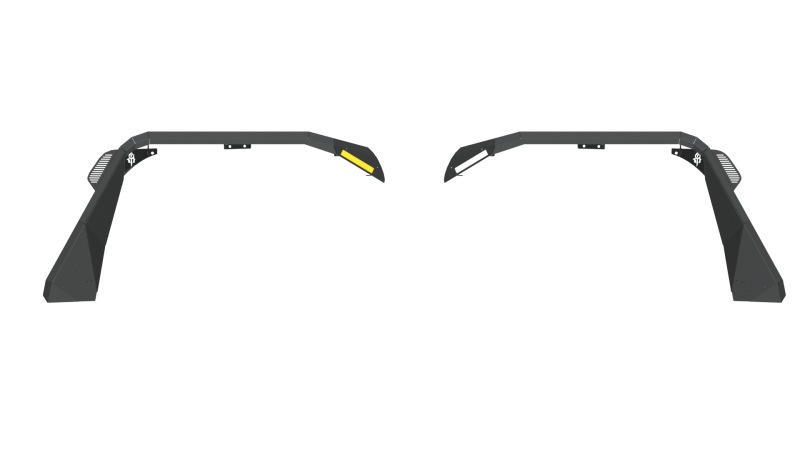 Jeep Wrangler JL Stealth Front Fender Flare - Front - Road Armor - Stealth w/Switchback LED DRL - Tex Blk - `18-`20