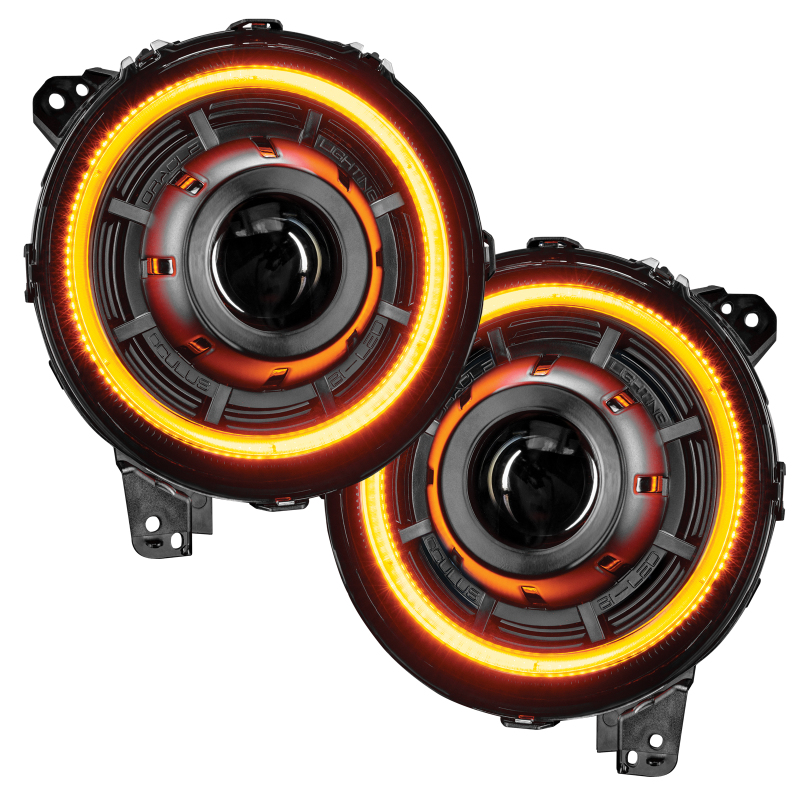 Jeep Gladiator Headlight Assembly - ORACLE Lighting - Oculus Bi-LED Projector - Amber/White - `20-`21