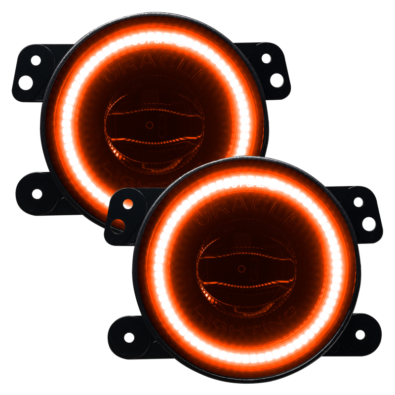 Jeep Gladiator LED Fog Lights - ORACLE Lighting - High Performance W LED with Luxeon ZES Chip - Amber
