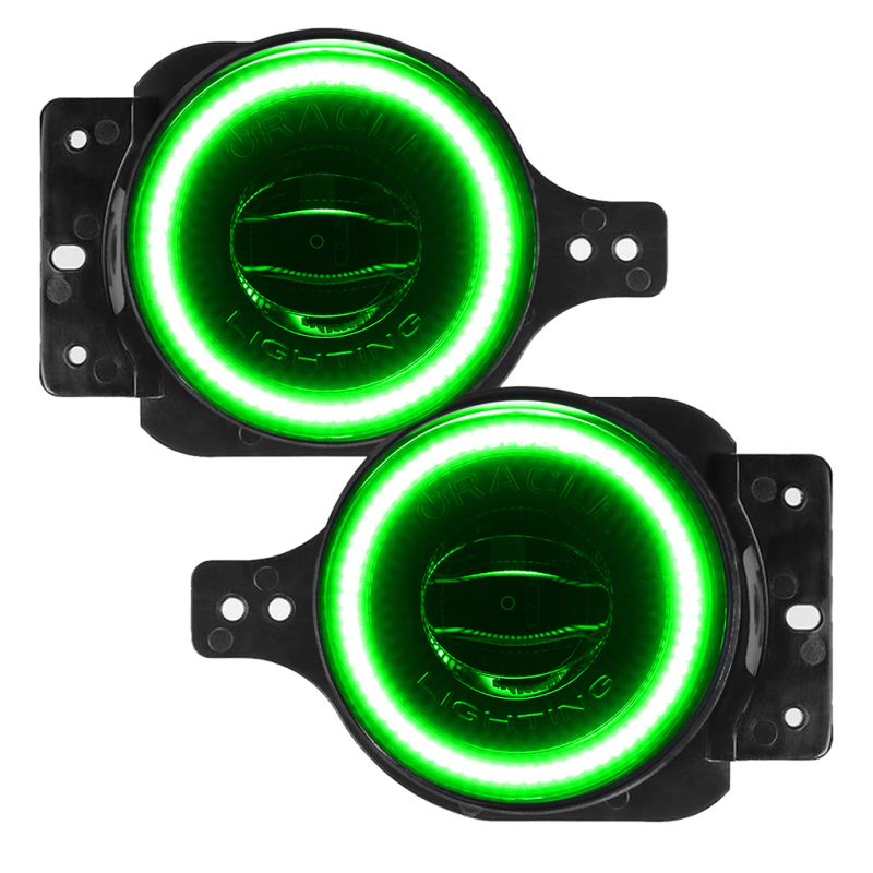 Jeep Gladiator Fog Light Assembly - ORACLE Lighting - High Performance W LED - Green