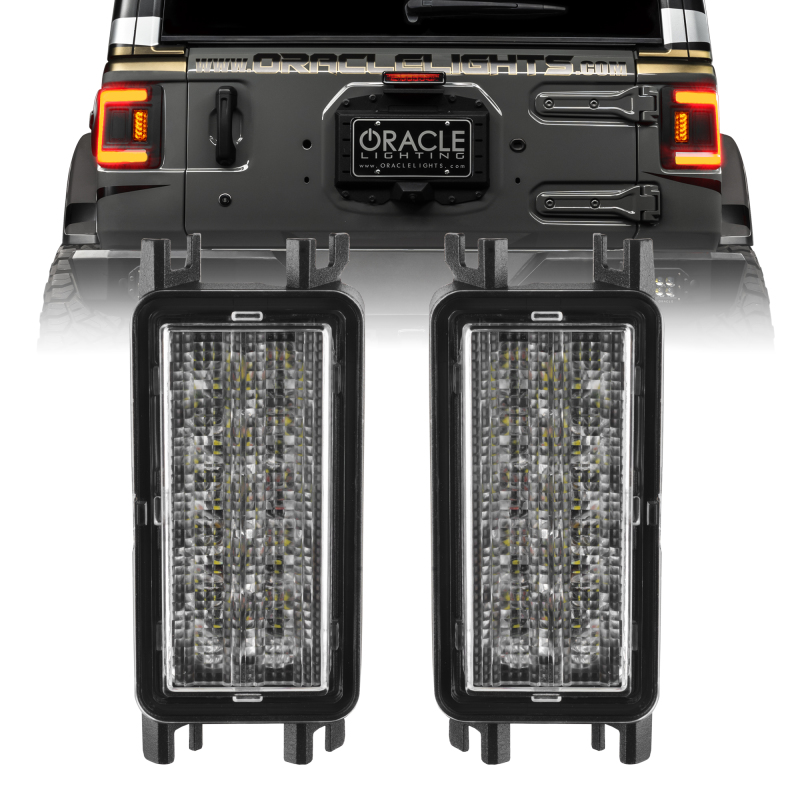 Jeep Wrangler JL Tail Lights - ORACLE Lighting - Dual Function - Amber/White - 2018