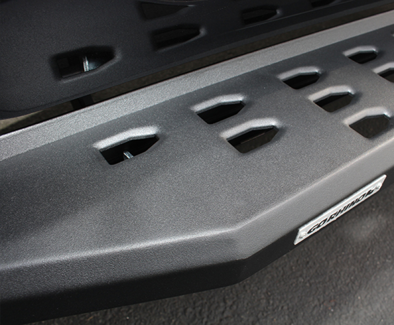 Jeep Wrangler JK Running Boards with Drop Steps - Go Rhino - RB20 Textured - Black - `07-`18