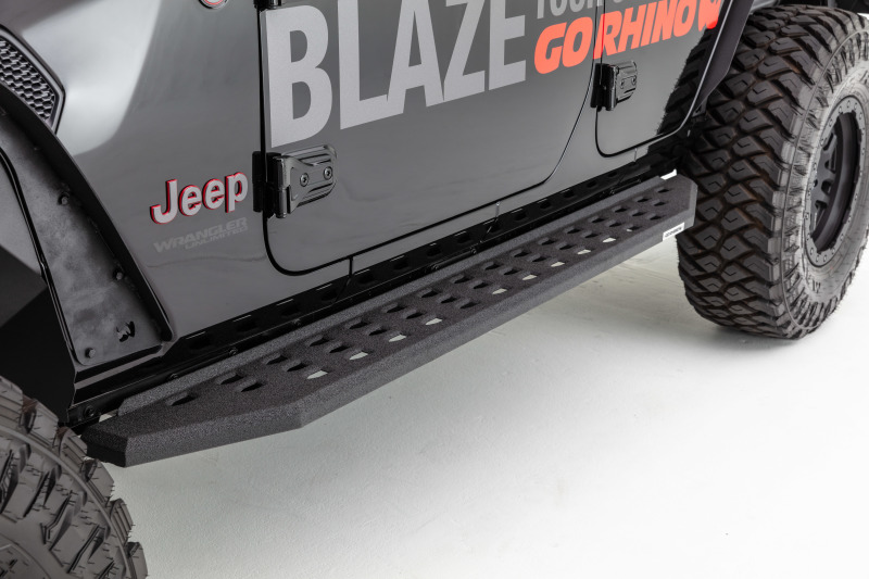 Jeep Wrangler JL Running Board - Go Rhino - RB20 - Black - `18-`20