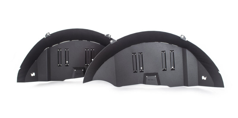 Jeep Wrangler JL Fender Liners - Rear - Go Rhino - Black - `18-`20