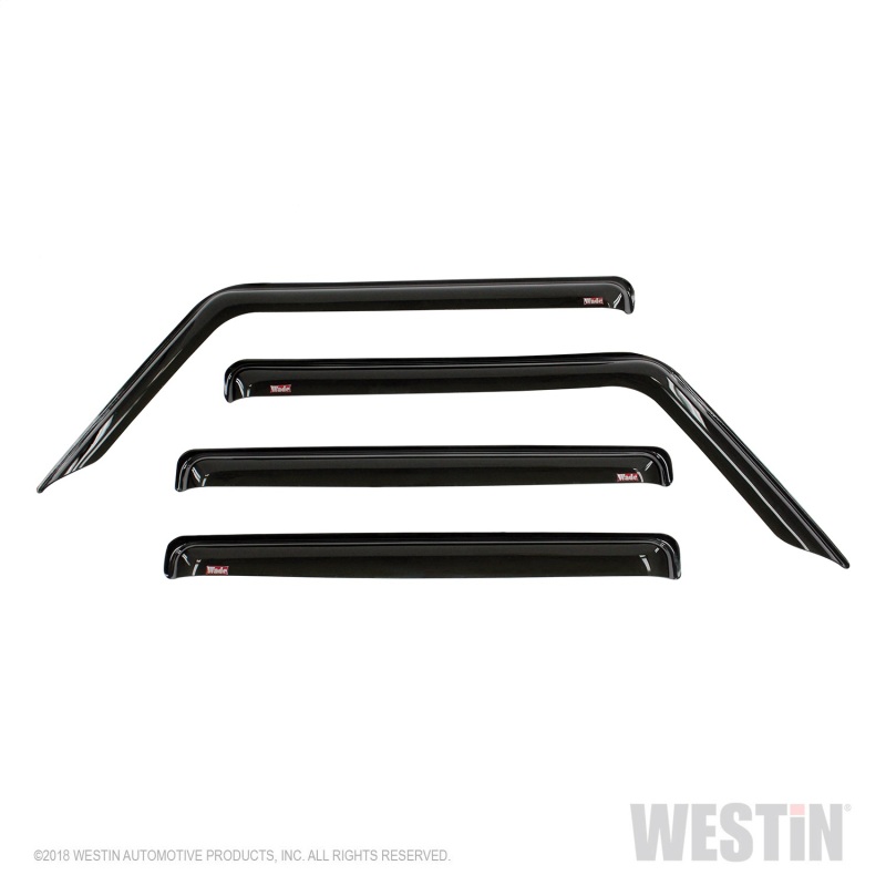 Jeep Wrangler JL Slim Wind Deflector - Westin - Smoke - `18-`22