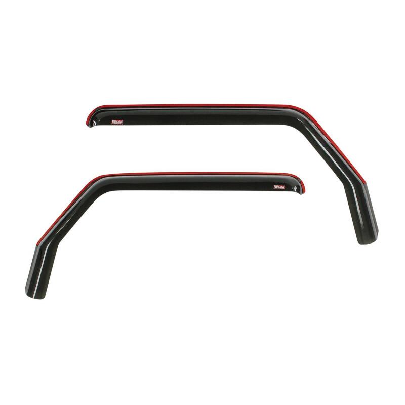 Jeep Wrangler JL Wind Deflector - Front - Westin - In-Channel - Smoke - `18-`19