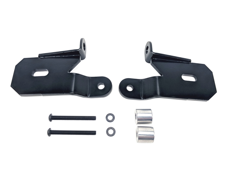 Jeep Gladiator Light Mount Brackets - A-Pillar - KC HiLiTES - Black - `18-`24
