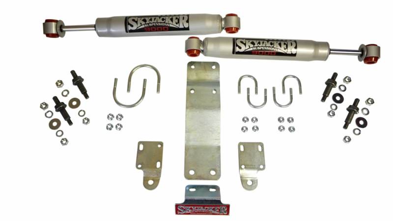 Jeep Wrangler JK Steering Damper Kit - Skyjacker - 9000 Series - Silver - `07-`17