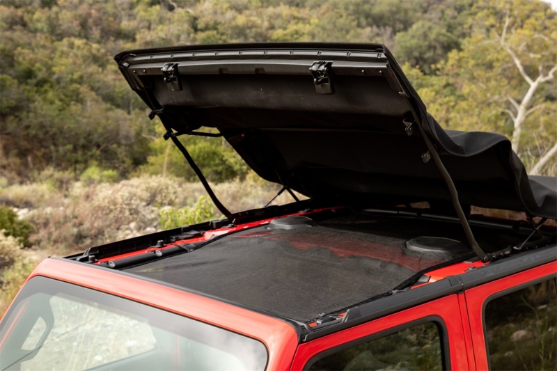 Jeep Wrangler JL Mesh Shade Top - Rampage - Extended - Black - `18-`21