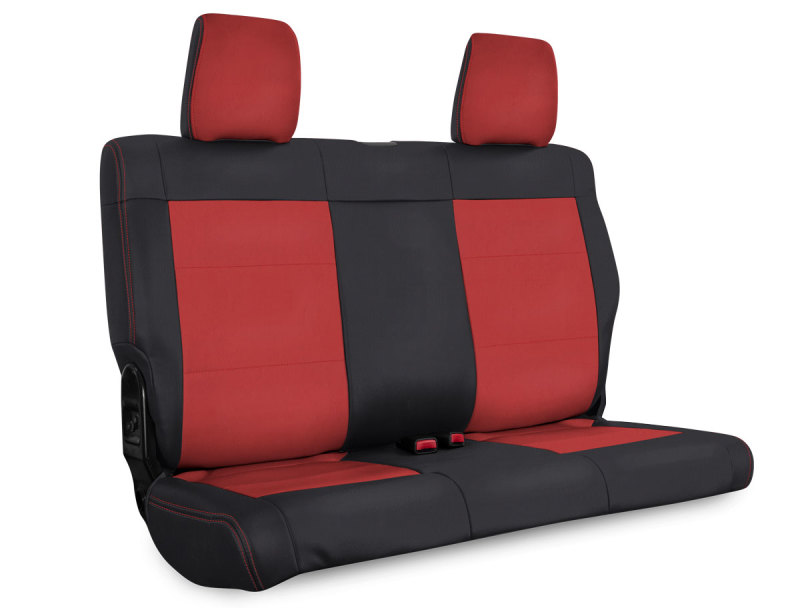 Jeep Wrangler JK Seat Covers - Rear - PRP Seats - Black/Red - `07-`10