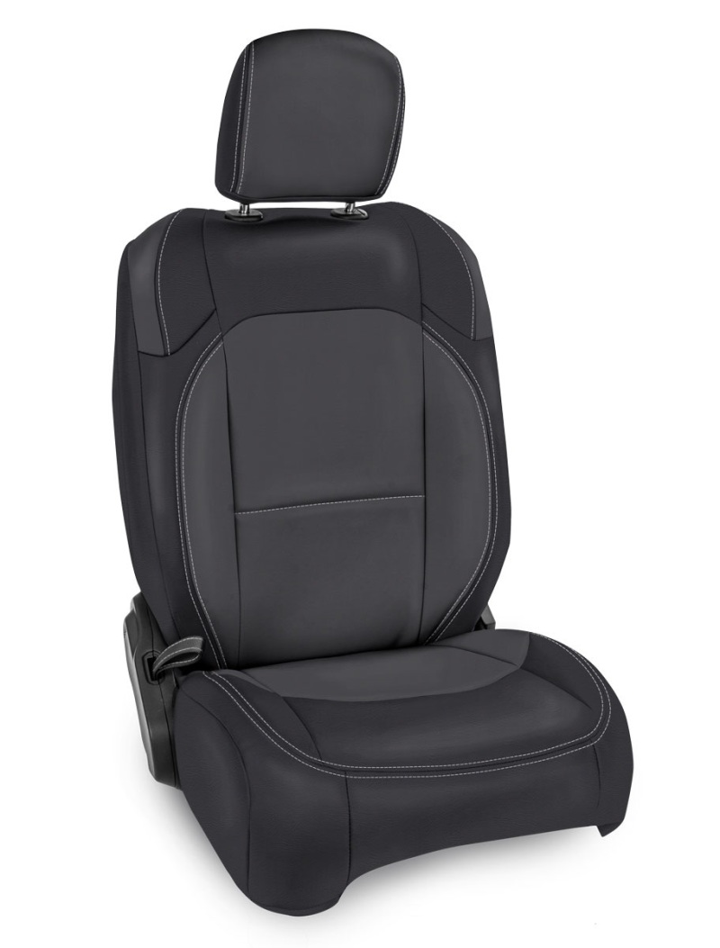 Jeep Wrangler JL Seat Covers - Front - PRP Seats - Molle Back - Black/Grey - `18-`24