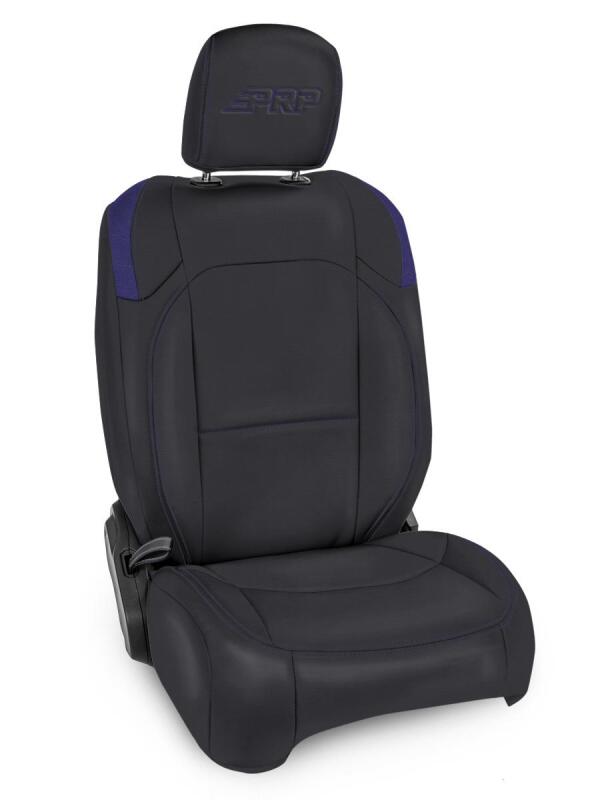 Jeep Gladiator Front Seat Covers - PRP Seats - Pocket Back - Black/Purple - 2020+