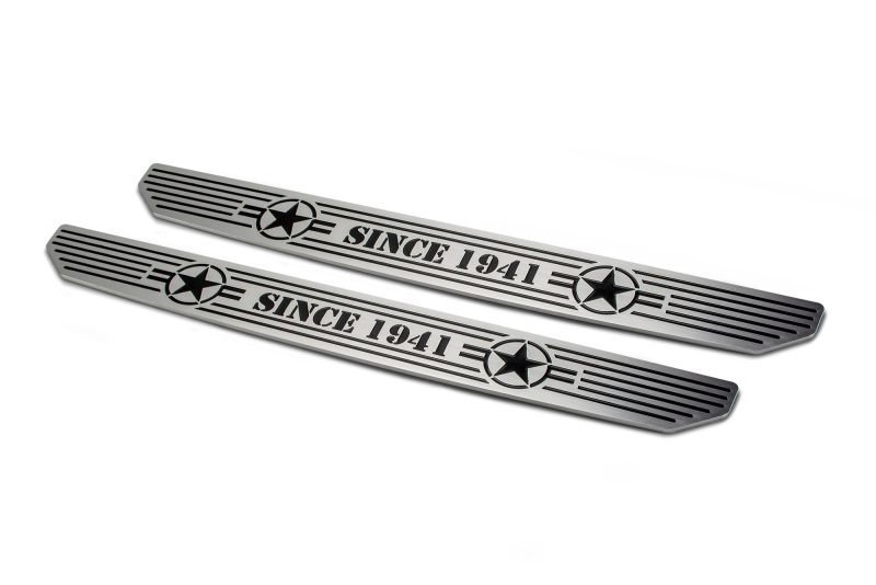 Jeep Gladiator Sill Plates - Rear - DV8 Offroad - Anodized - Black - `18-`20