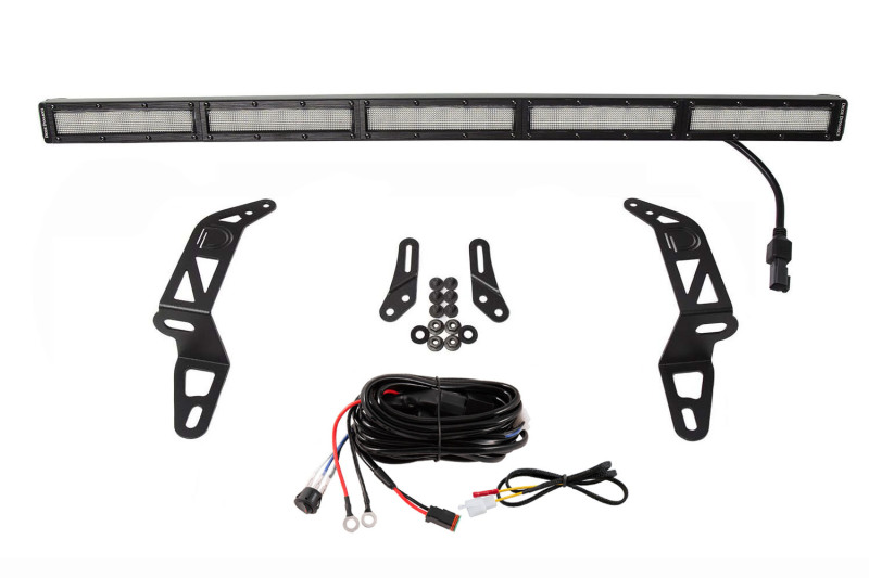 Jeep Gladiator LED Light Bar - Bumper - Diode Dynamics - SS30 Bumper Bracket Kit - Flood (Single) - White - `18-`21