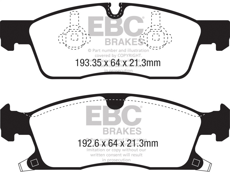 Jeep Grand Cherokee - EBC Yellowstuff Brake Pad Sets