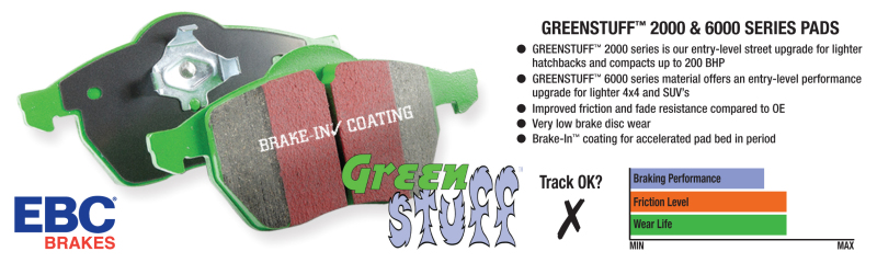 Jeep Grand Cherokee - EBC Greenstuff Brake Pad Sets