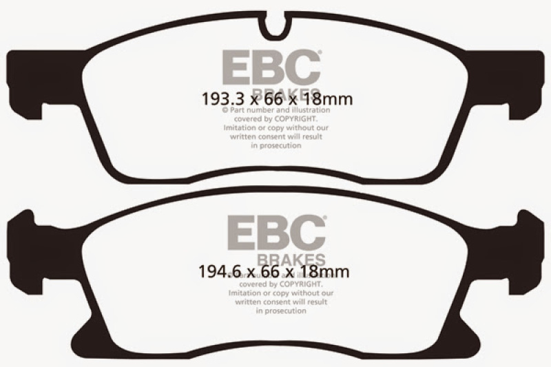 Jeep Grand Cherokee - EBC Greenstuff Brake Pad Sets