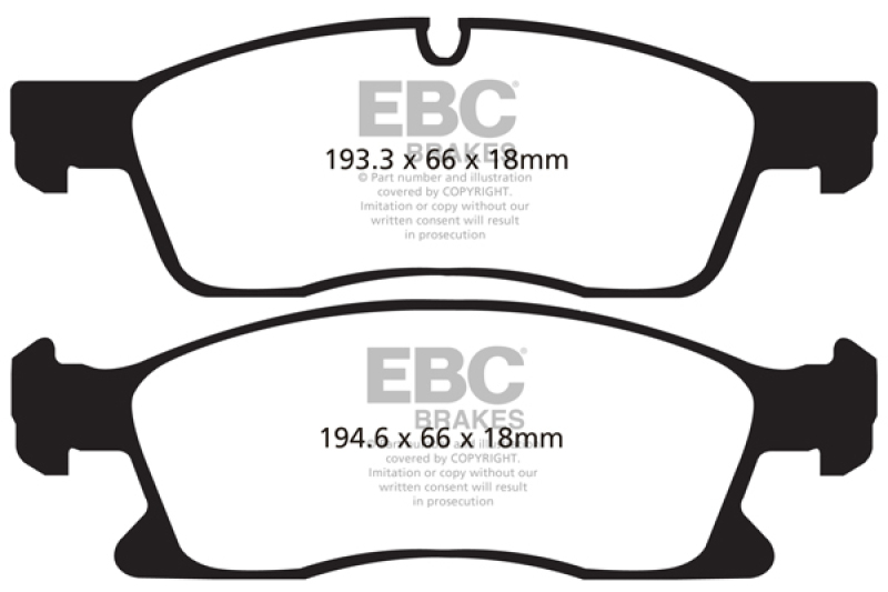 Jeep Grand Cherokee - EBC Greenstuff Brake Pad Sets