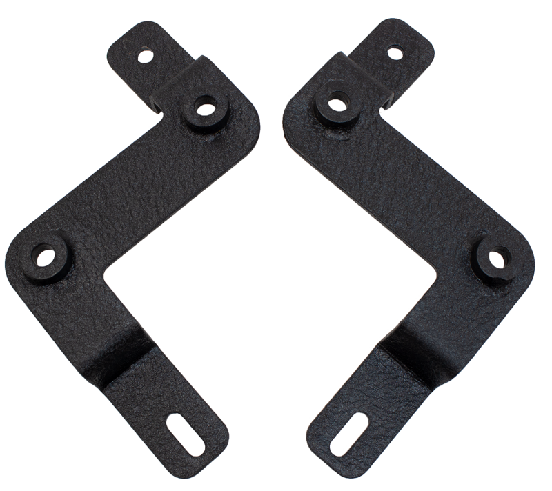 Jeep Gladiator Mounting Brackets - Fishbone Offroad - Auxiliary Light Mounting Bracket - Black textured powder coat - 2020