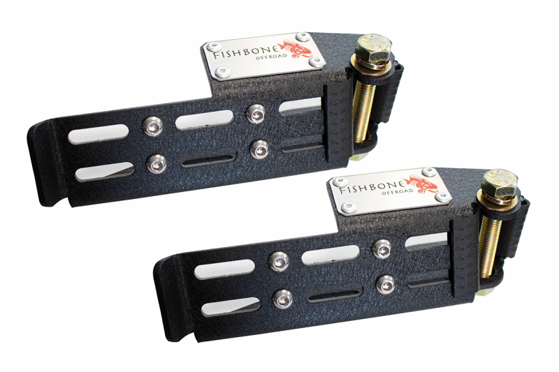 Jeep Gladiator Foot Peg Set - Fishbone Offroad - Steel - Black - 2020+