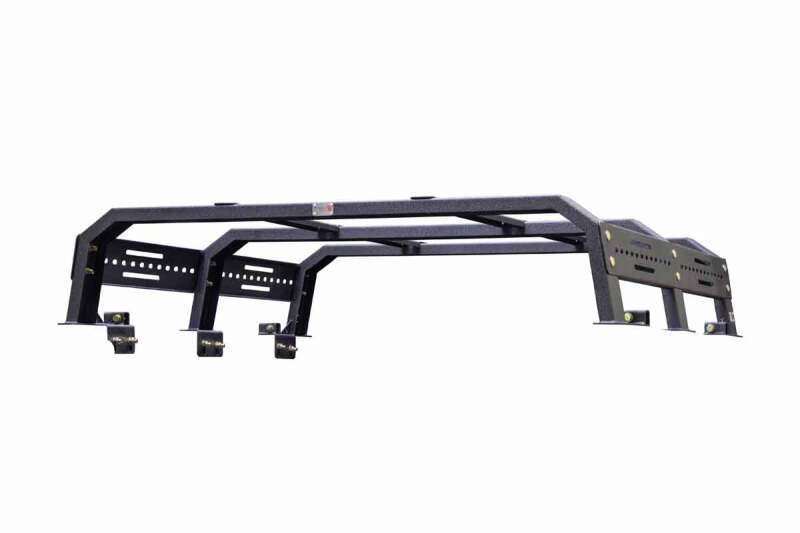 Jeep Gladiator Truck Bed Rack - Fishbone Offroad - Half Height Tackle Rack - Black - 2020+
