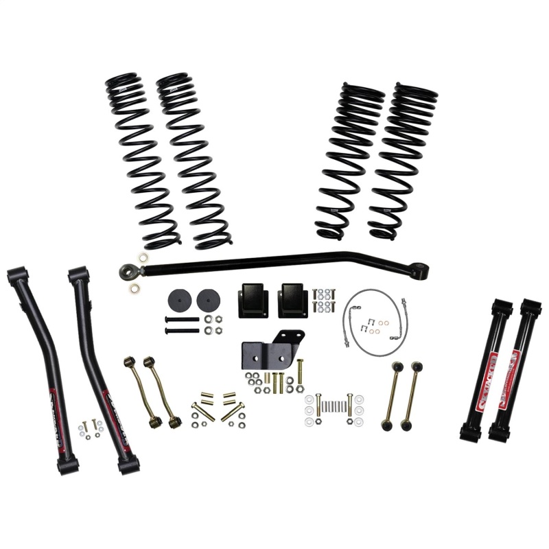 Jeep Gladiator Suspension Lift Kit - Front + Rear - Skyjacker - 4.5in COM Box GLAD RUB DSL LT, Diesel, Dual Rate Long Travel Coil Springs, Adjustable Track Bar