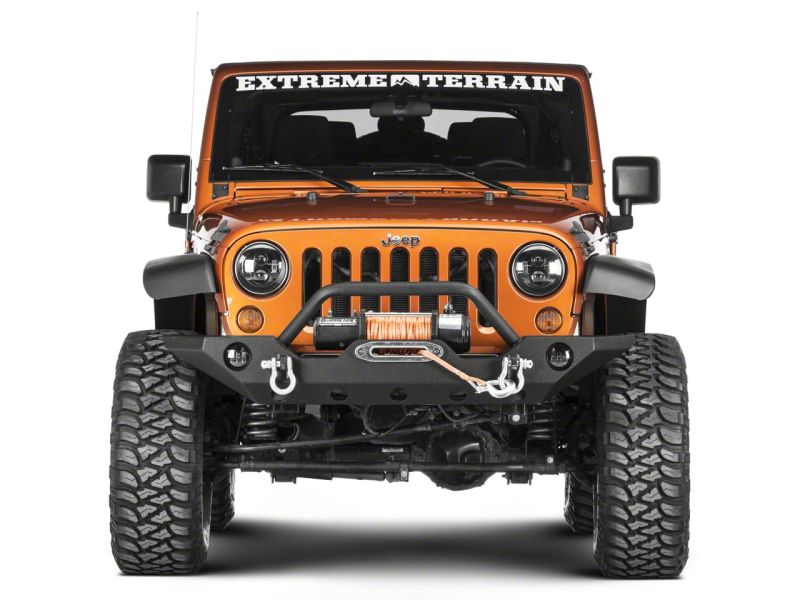 Jeep Wrangler JK Windshield Mounted Light Brackets - Raxiom - Textured Black - `07-`18