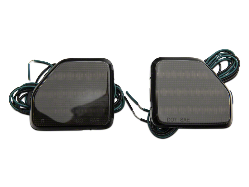 Jeep Wrangler JL LED Rear Bumper Reflector Lights - Rear - Raxiom - Smoked - `18-`23