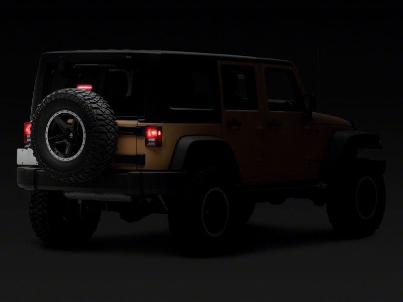 Jeep Wrangler JK Third Brake Light - Raxiom - Hyper Flash LED - Smoked - `07-`18