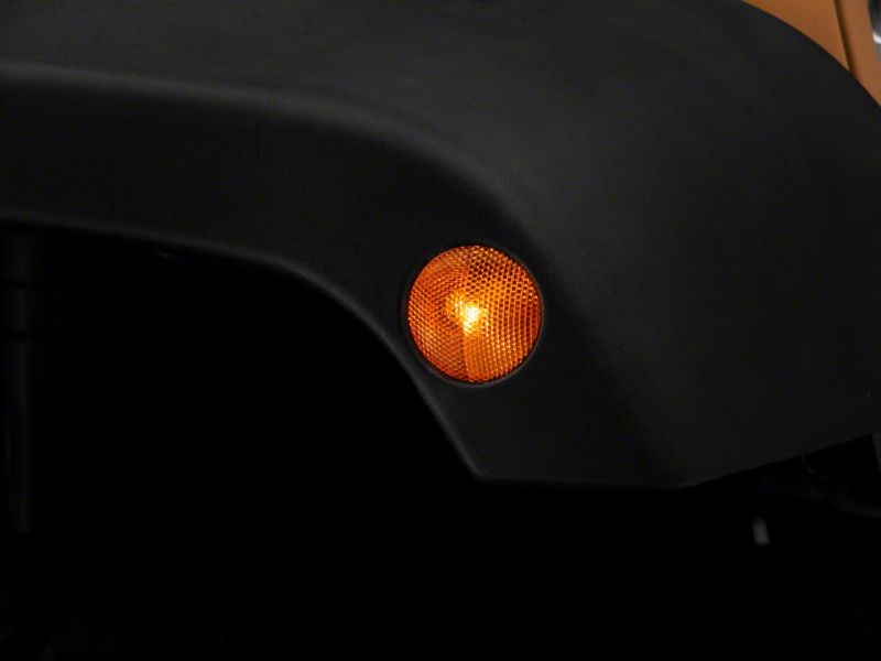 Jeep Wrangler JK Fender Marker Lights - Raxiom - Axial Series - Amber - `07-`18