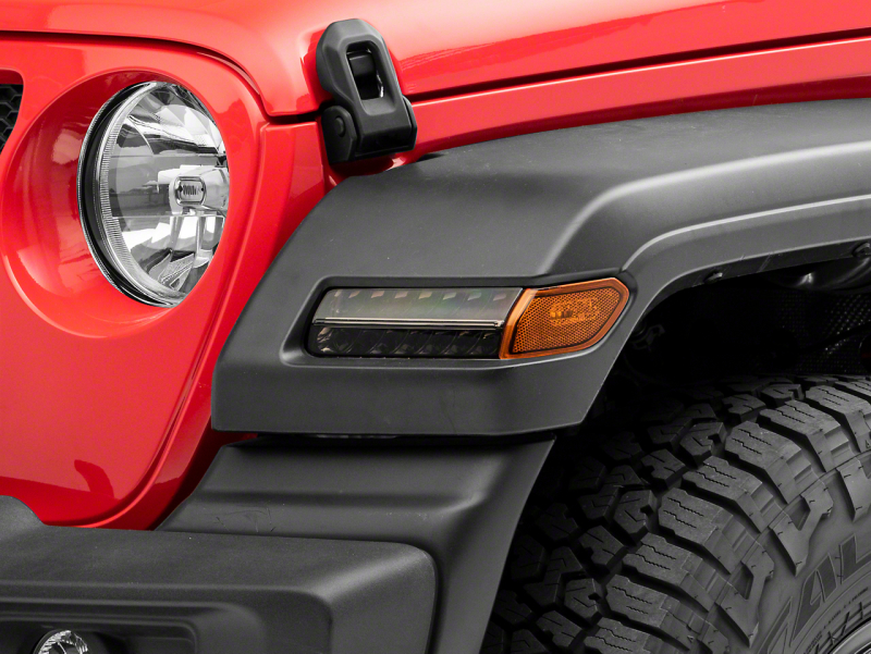 Jeep Wrangler JL Turn Signal Lights - Raxiom - Axial Series SEQL LED - Smoked - `18-`23