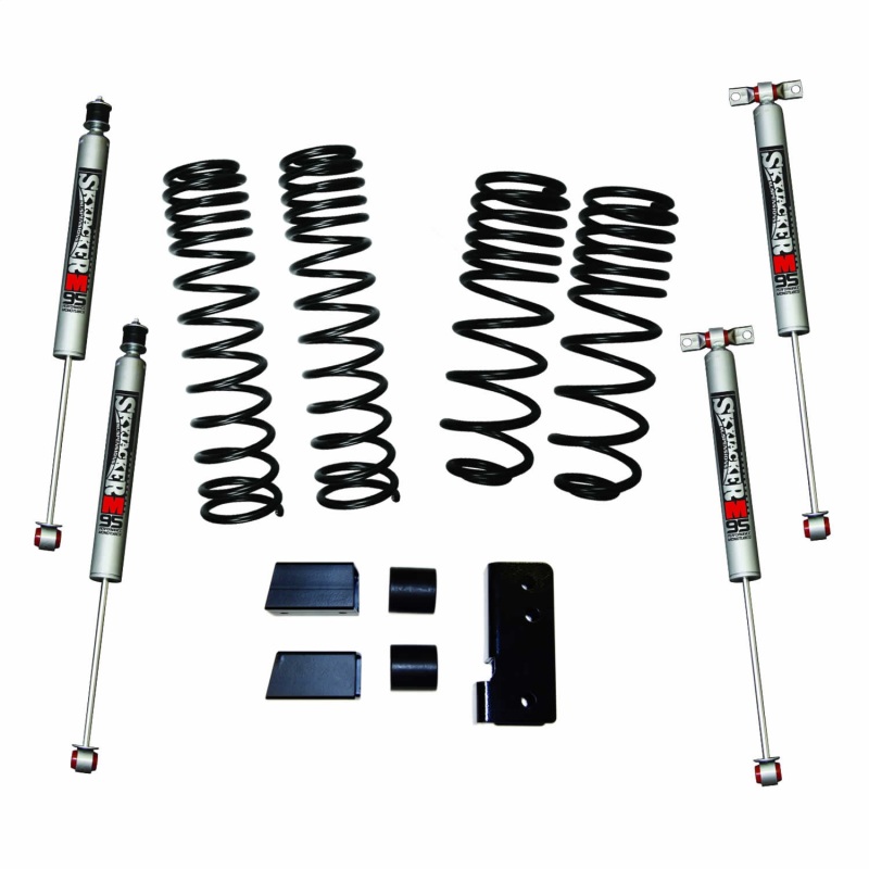Jeep Wrangler JK Long Travel Kit - Front + Rear - Skyjacker - M95 Monotube - `07-`18