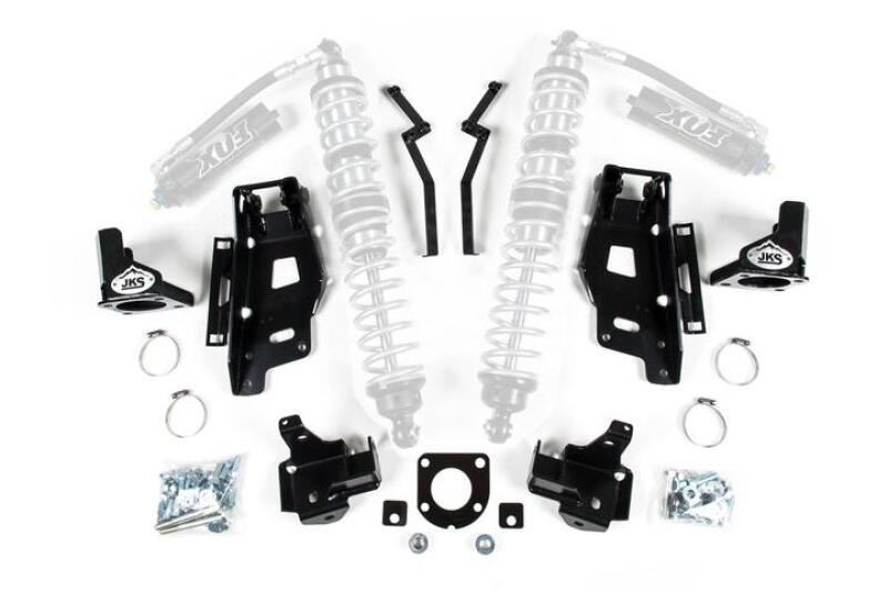 Jeep Wrangler JK Coilover Mounting Kit - Front - JKS Manufacturing - semi-gloss black
