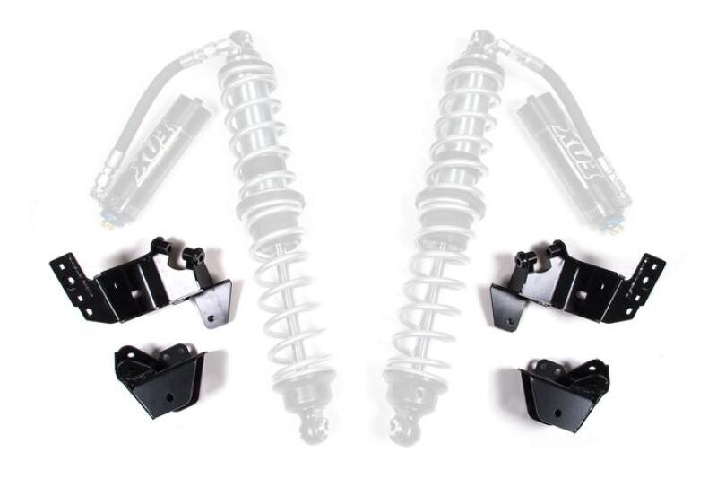 Jeep Wrangler JK Coilover Conversion Mounting Brackets - Rear - JKS Manufacturing - Black - `07-`18