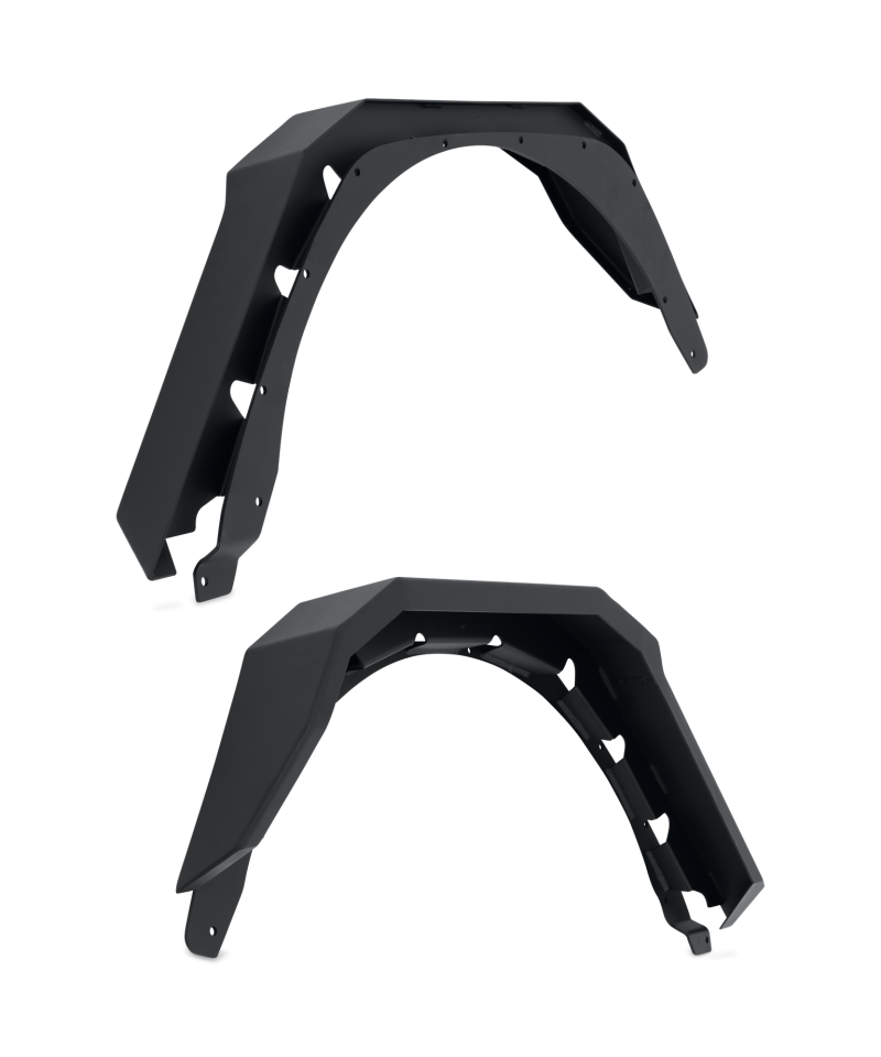 Jeep Wrangler JL Fender Flares - Rear - Body Armor 4x4 - High Clearance Flat Design - Black - `18-`21