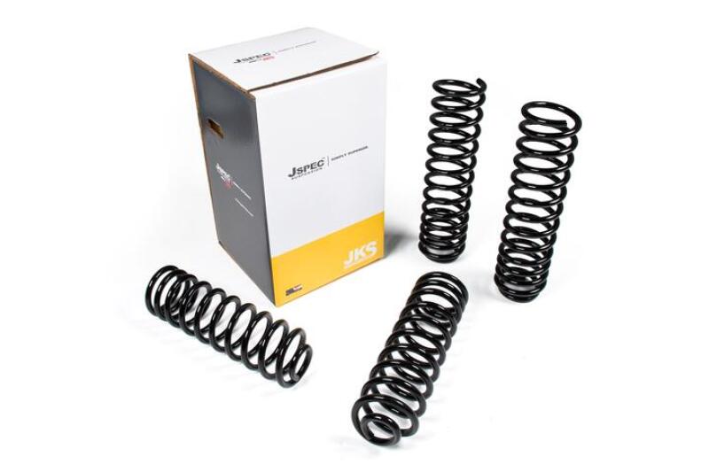 Jeep Wrangler JK Lift Kit Component Boxes - Front + Rear - JKS Manufacturing - 2.5in Coil Box Kit, Dual Rate Design - `07-`18