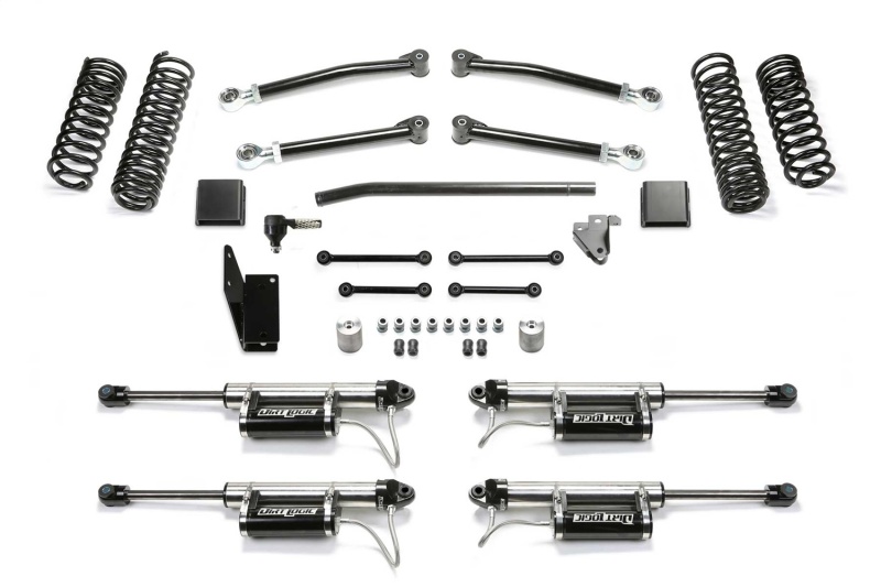 Jeep Gladiator Suspension Lift Kit - Fabtech - 3in Trail w/Dlss Resi Shocks - 6 Cyl - `20-`21