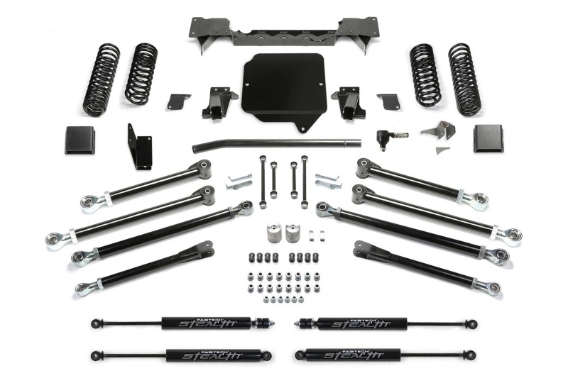 Jeep Gladiator Suspension Lift Kit - Fabtech - 3in Crawler w/Stealth Shocks - 6 Cyl - `20-`21