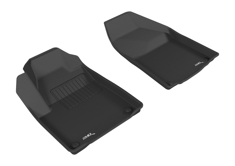 Jeep Cherokee Floor Liners - Front - ACE Kagu - Black