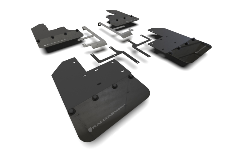 Jeep Gladiator Mud Flap - Rally Armor - UR Series - Black/Grey - `19-`24