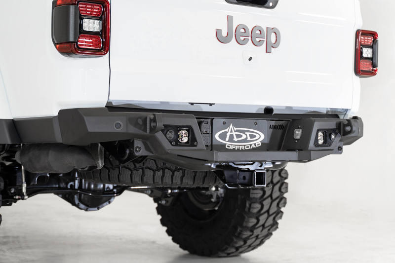 Jeep Gladiator Bumper - Rear - Addictive Desert Designs - Stealth Fighter - Hammer Black - 2020+