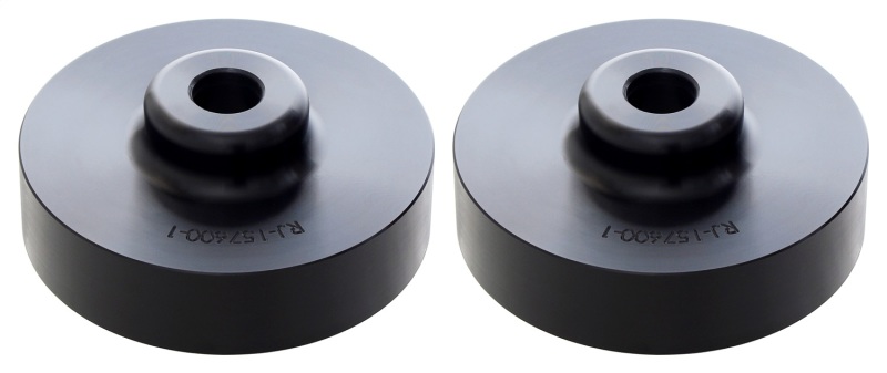 Jeep Gladiator Coil Spring Spacers - Rear - RockJock - Mojave, Axle Side - Black