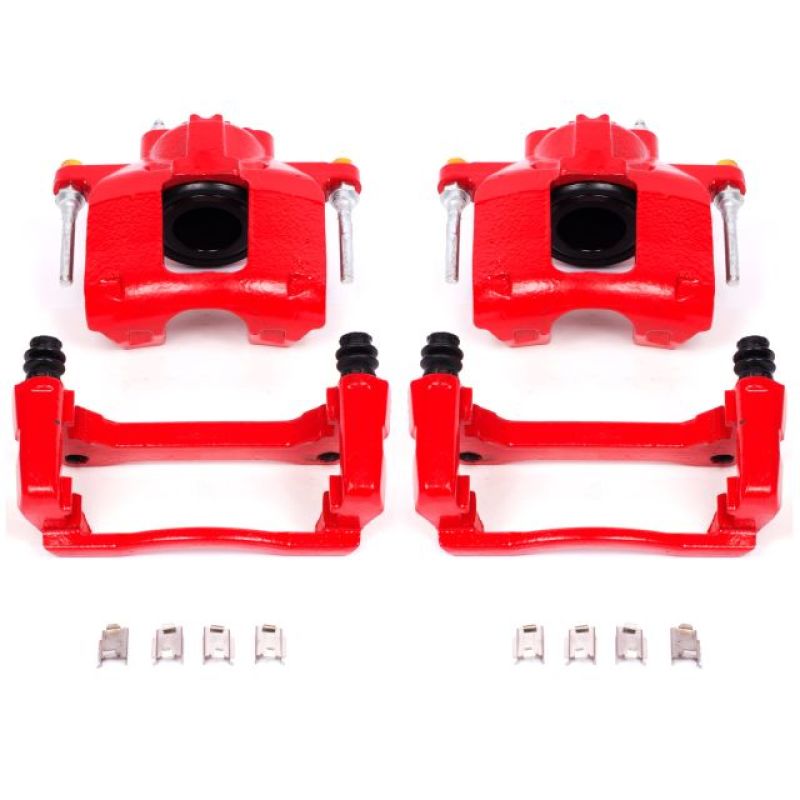 Jeep Wrangler JK Calipers - Front - PowerStop - Floating - Red - `07-`18