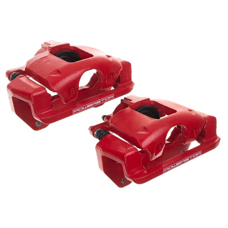 Jeep Wrangler JK Caliper Pair - Front - PowerStop - Red - `07-`18