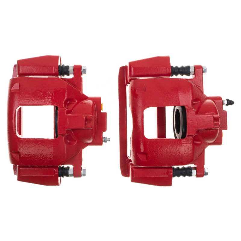 Jeep Wrangler JK Caliper Pair - Front - PowerStop - Red - `07-`18