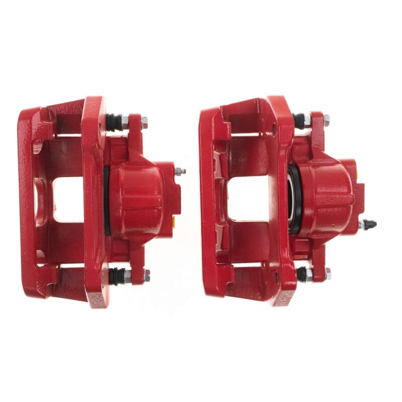 Jeep Wrangler JK Caliper Pair - Front - PowerStop - Red - `07-`18