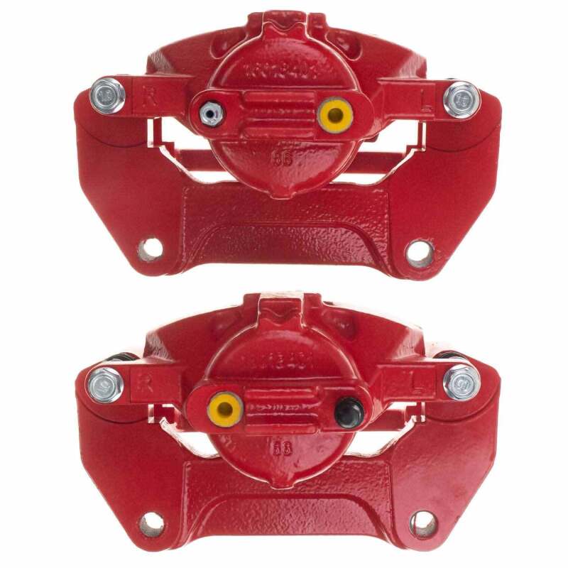 Jeep Wrangler JK Caliper Pair - Front - PowerStop - Red - `07-`18