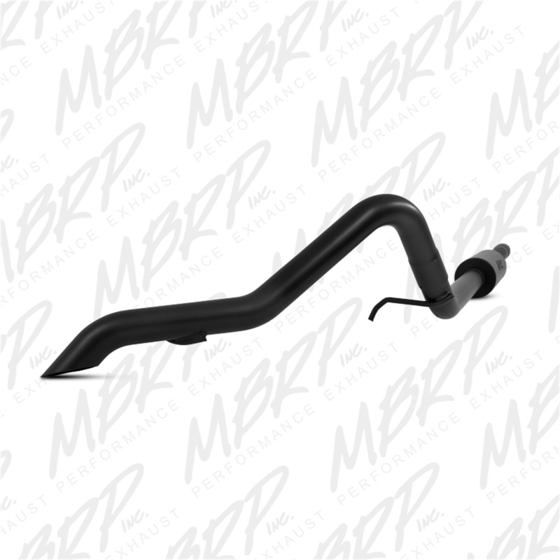 Jeep Wrangler JK Axle Back Exhaust - Rear - MBRP - Armor BLK - Black - 3.8L - `07-`09