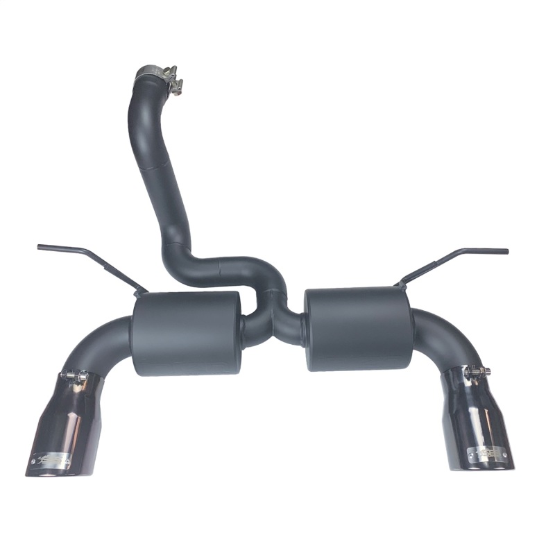 Jeep Wrangler JL Axle-Back Exhaust System - Injen - Twin Muffler - Black - L4-2.0L Turbo / V6-3.6L - `18-`21
